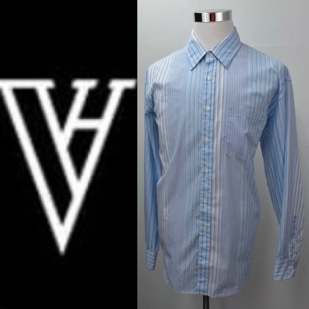 VAN HEUSEN STUDIO Classic Dress Shirt Size XL 17